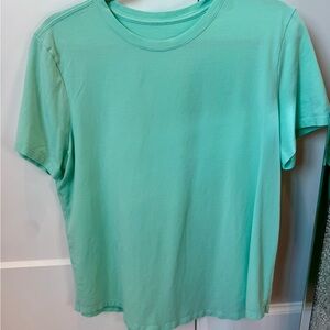 lululemon athletica Mint Green Short Sleeve Tee Love Crew